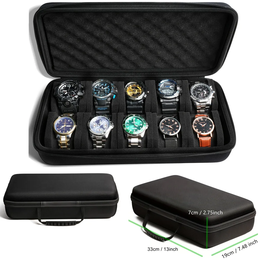 10 Slots Watch Box Organizer P - مراجعة Tag Watches Smartwatch وسعره