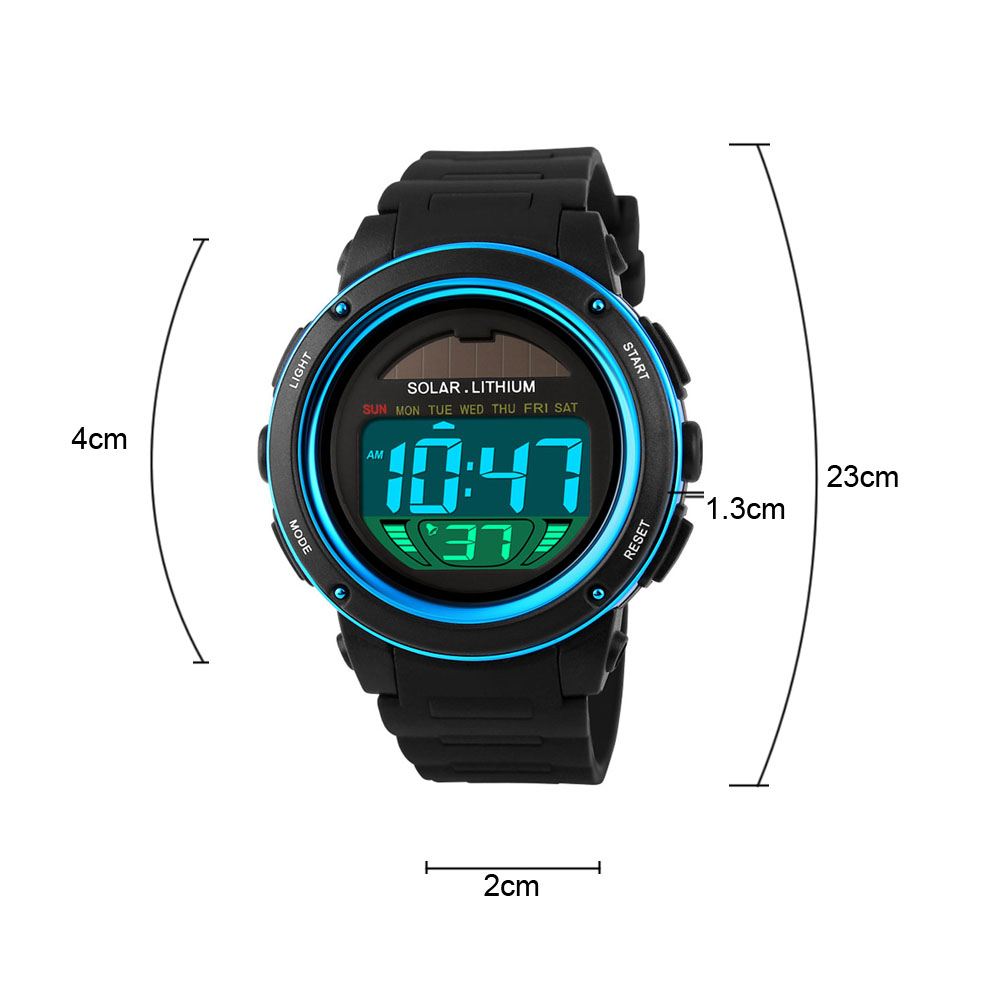 Solar Powered Digital Men Wome - مراجعة Solar Powered Watch وسعره