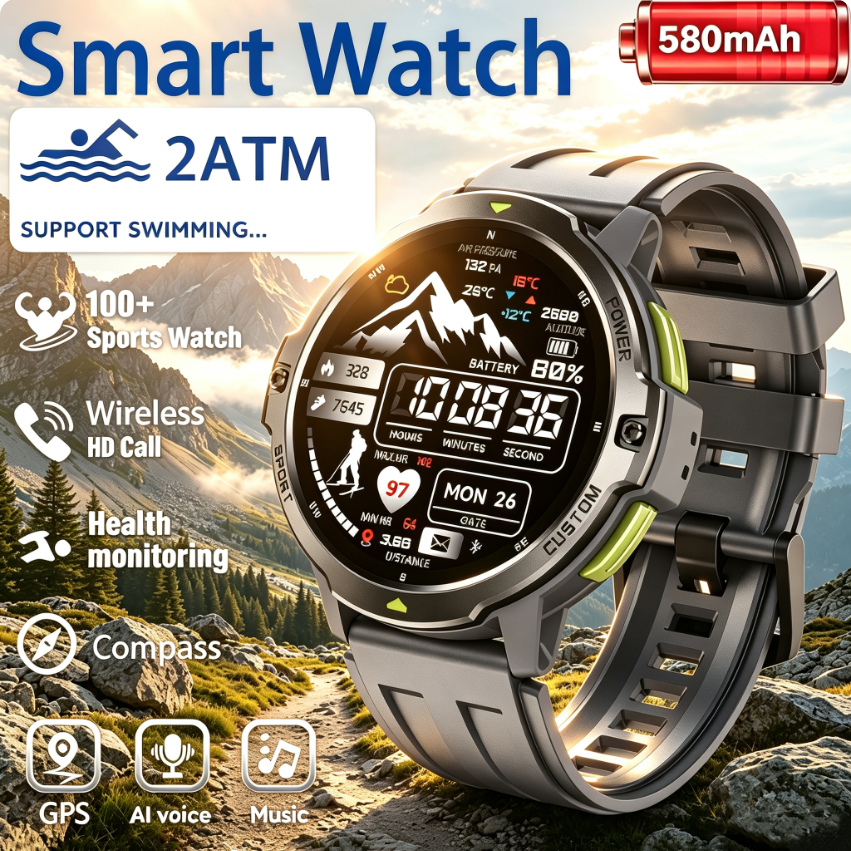 NEW Military GPS Smartwatch 3A - مراجعة Smartwatch Timex Watches For Women وسعره