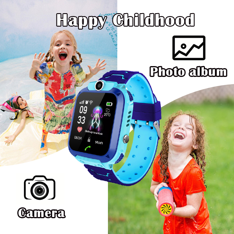 Q12B Kids Smart Watch with SOS - مراجعة Smartwatch Watches For Kid Boy With Gps وسعره