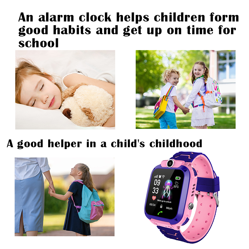 Q12B Kids Smart Watch with SOS - مراجعة Smartwatch Watches For Kid Boy With Gps وسعره
