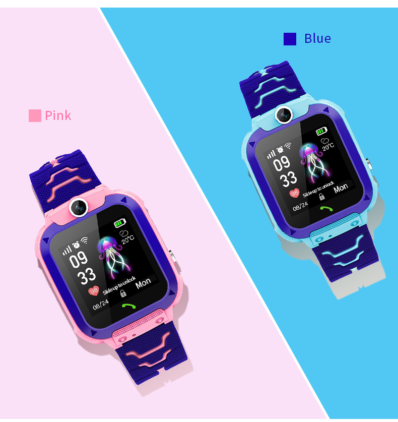 Q12B Kids Smart Watch with SOS - مراجعة Smartwatch Watches For Kid Boy With Gps وسعره