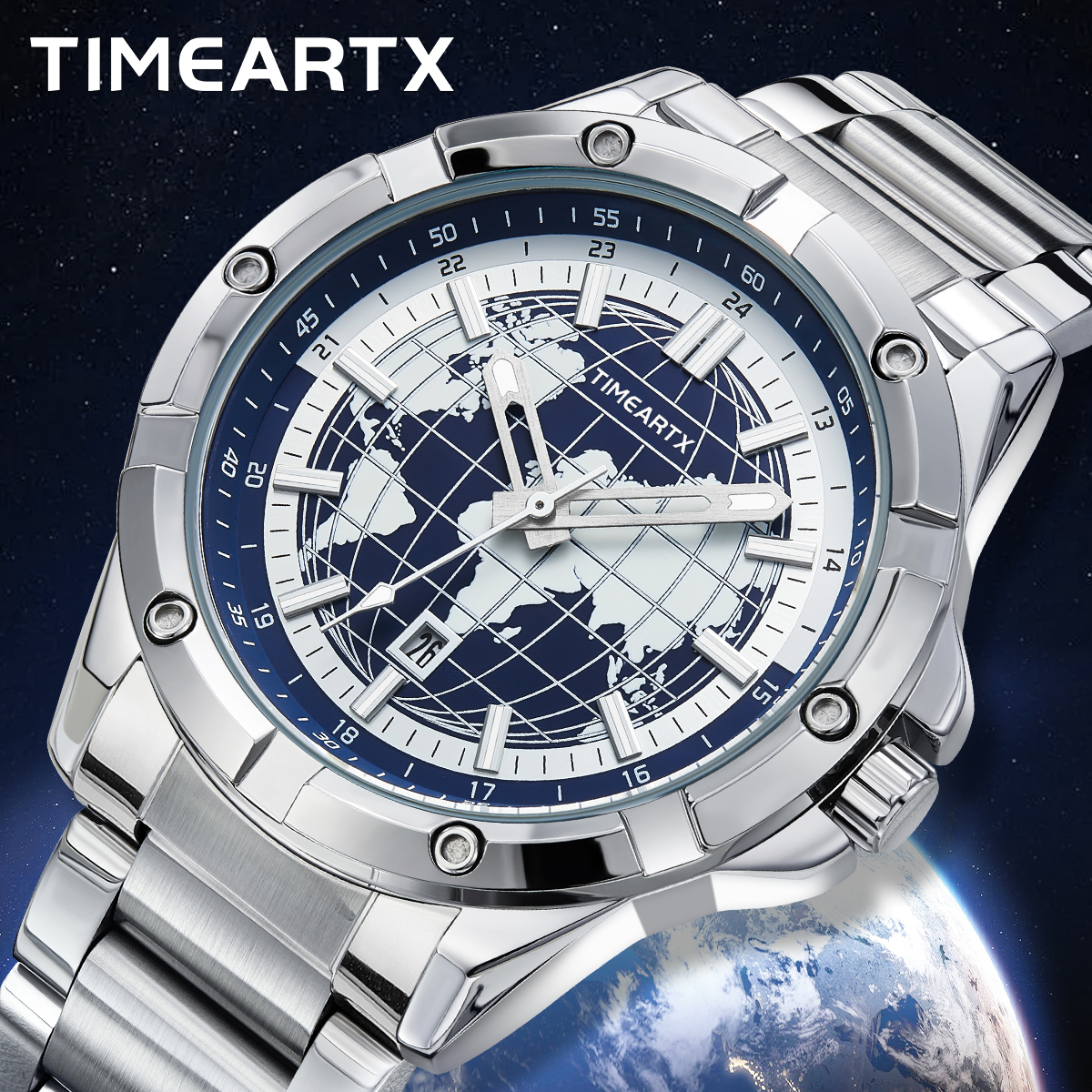 TIMEARTX Brand Man Watch Earth - مراجعة Smartwatch Branded Watches For Men وسعره
