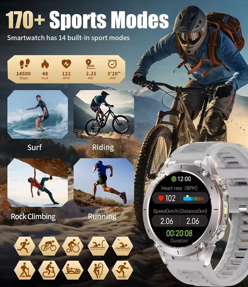 2025 Upgraded New Outdoors Spo - مراجعة Smartwatch Branded Watches For Men وسعره