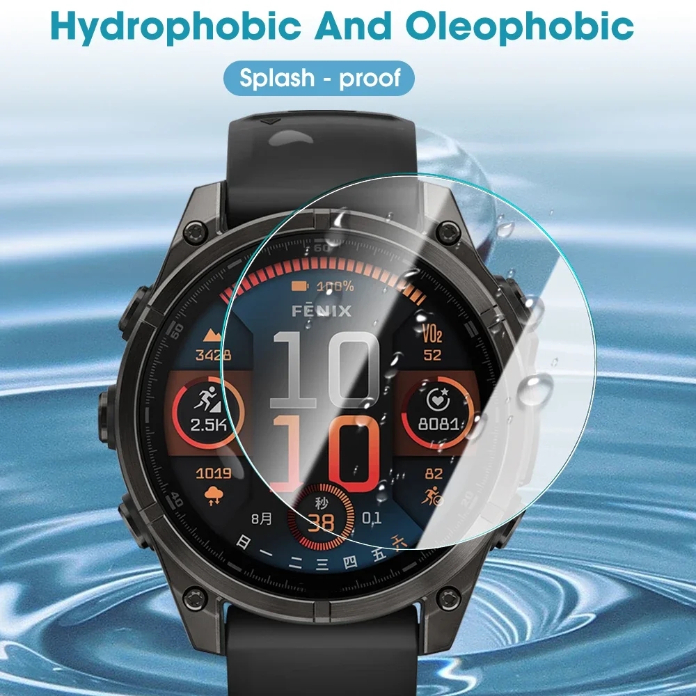 1/5pcs 9H HD Tempered Glass fo - مراجعة Solar Powered Watch وسعره