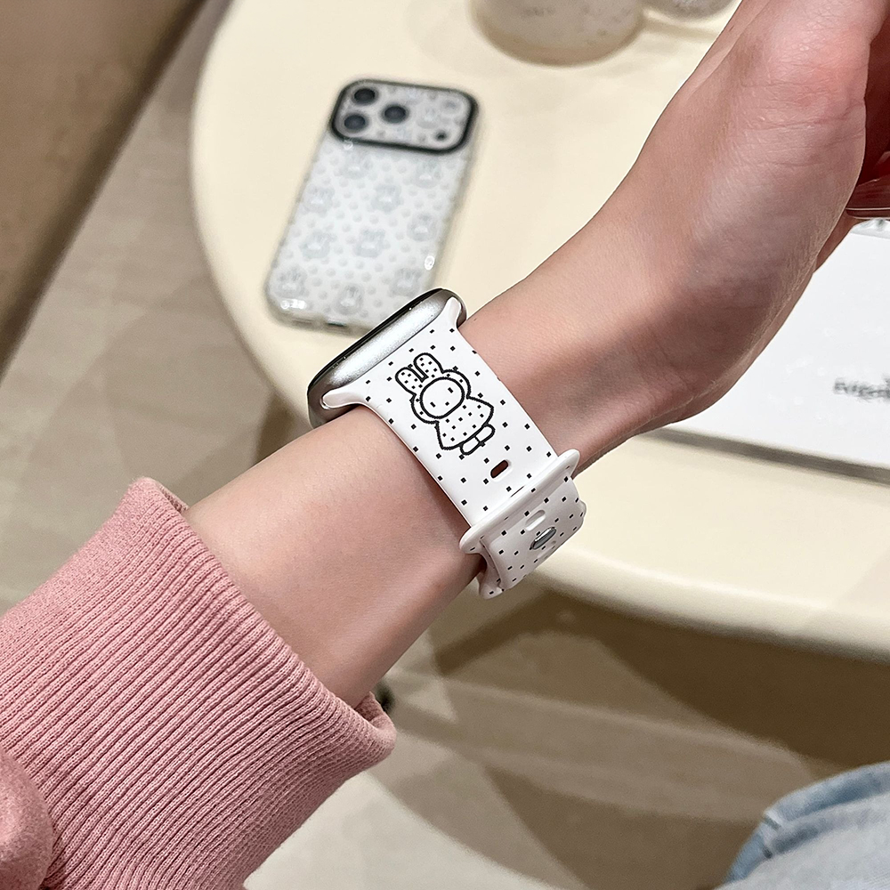 Kawaii Miffy Silicone Watch Ba - مراجعة Apple Watch Band وسعره