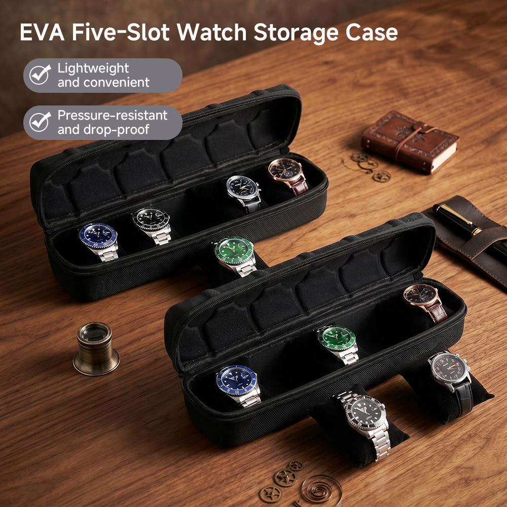 1pc 5-Slot Watch Case-Organize - مراجعة Tag Watches Smartwatch وسعره