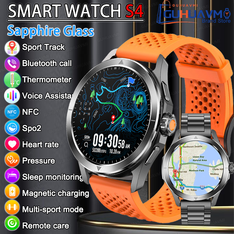 GUHUAVMI NFC Smart Watch Men A - مراجعة Smartwatch Branded Watches For Men وسعره
