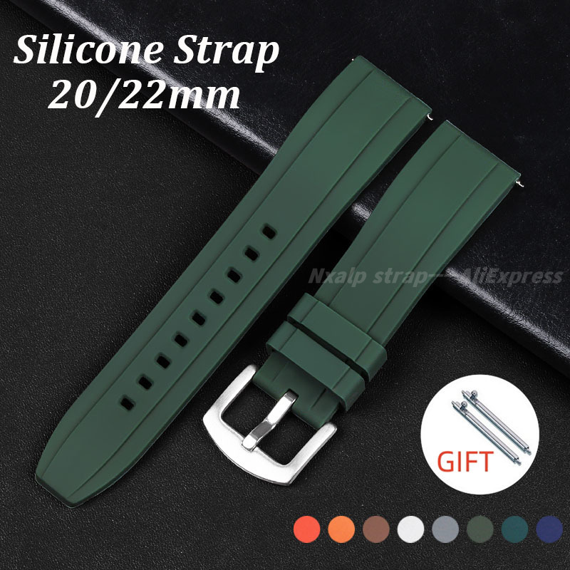 20mm 22mm Silicone Watch Band  - مراجعة Watches Rolex Smartwatch وسعره