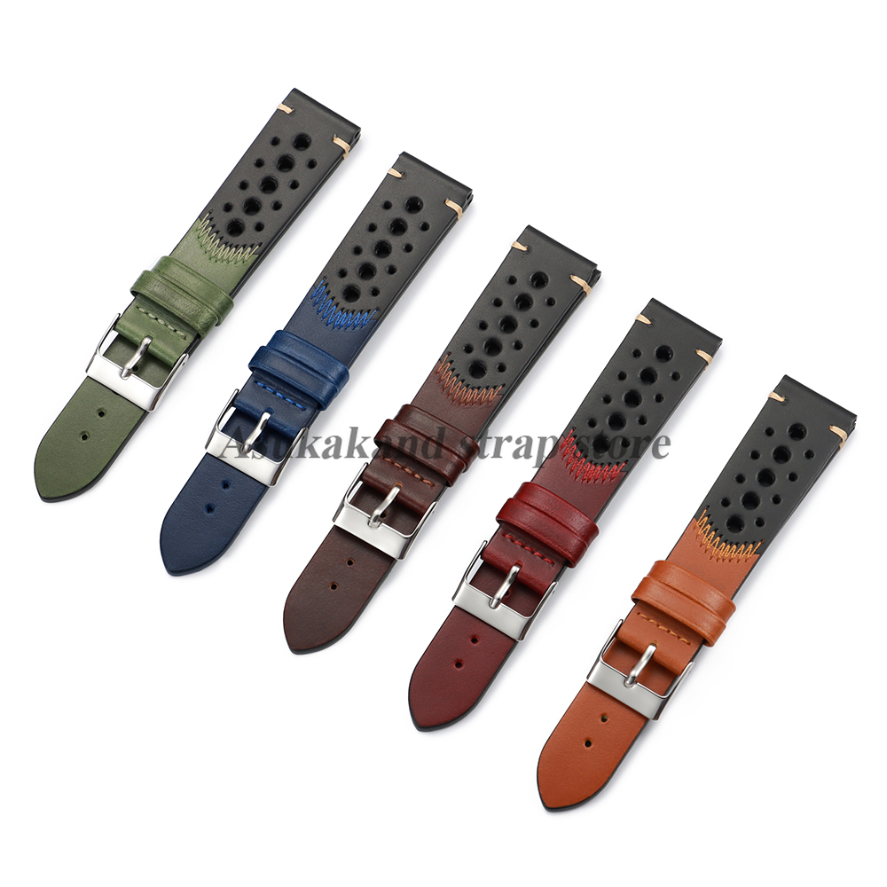 New Oil wax Leather Watch Stra - مراجعة Seiko Watches Smartwatch وسعره