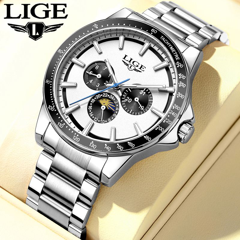 LIGE brand luxury watches mens - مراجعة Smartwatch Branded Watches For Men وسعره