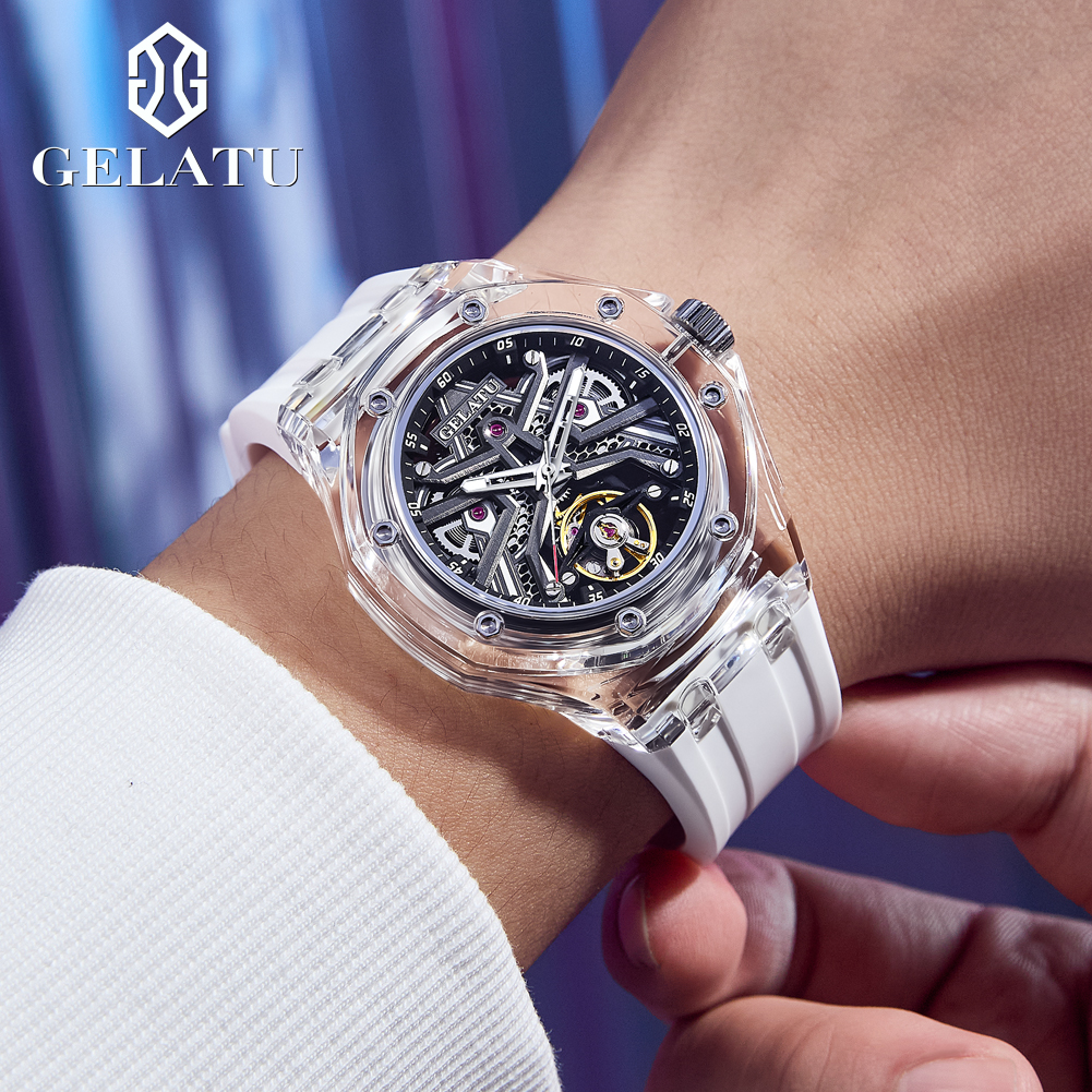 GELATU 8002 Automatic Mechanic - مراجعة Leather Watch Strap وسعره