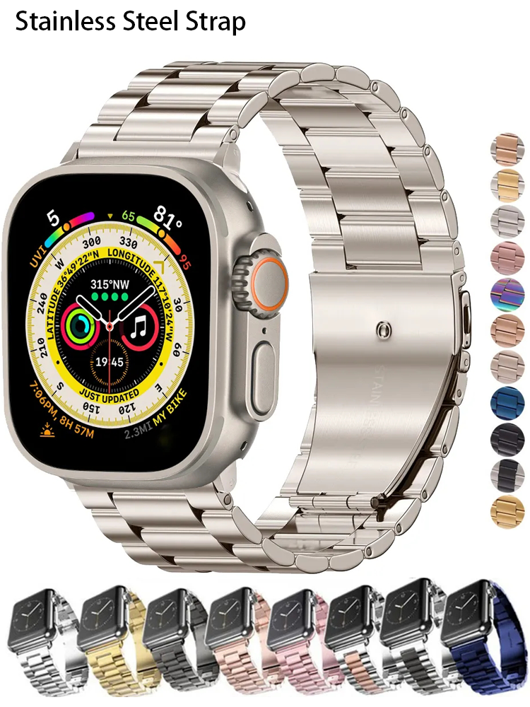 Metal strap For Apple watch Ul - مراجعة Smartwatch Apple Watches For Men وسعره