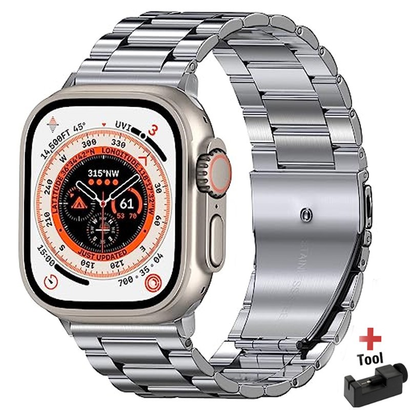 Metal strap For Apple watch Ul - مراجعة Smartwatch Apple Watches For Men وسعره