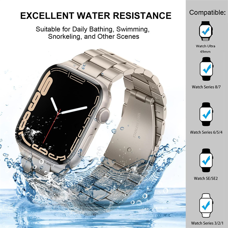 Metal strap For Apple watch Ul - مراجعة Smartwatch Apple Watches For Men وسعره