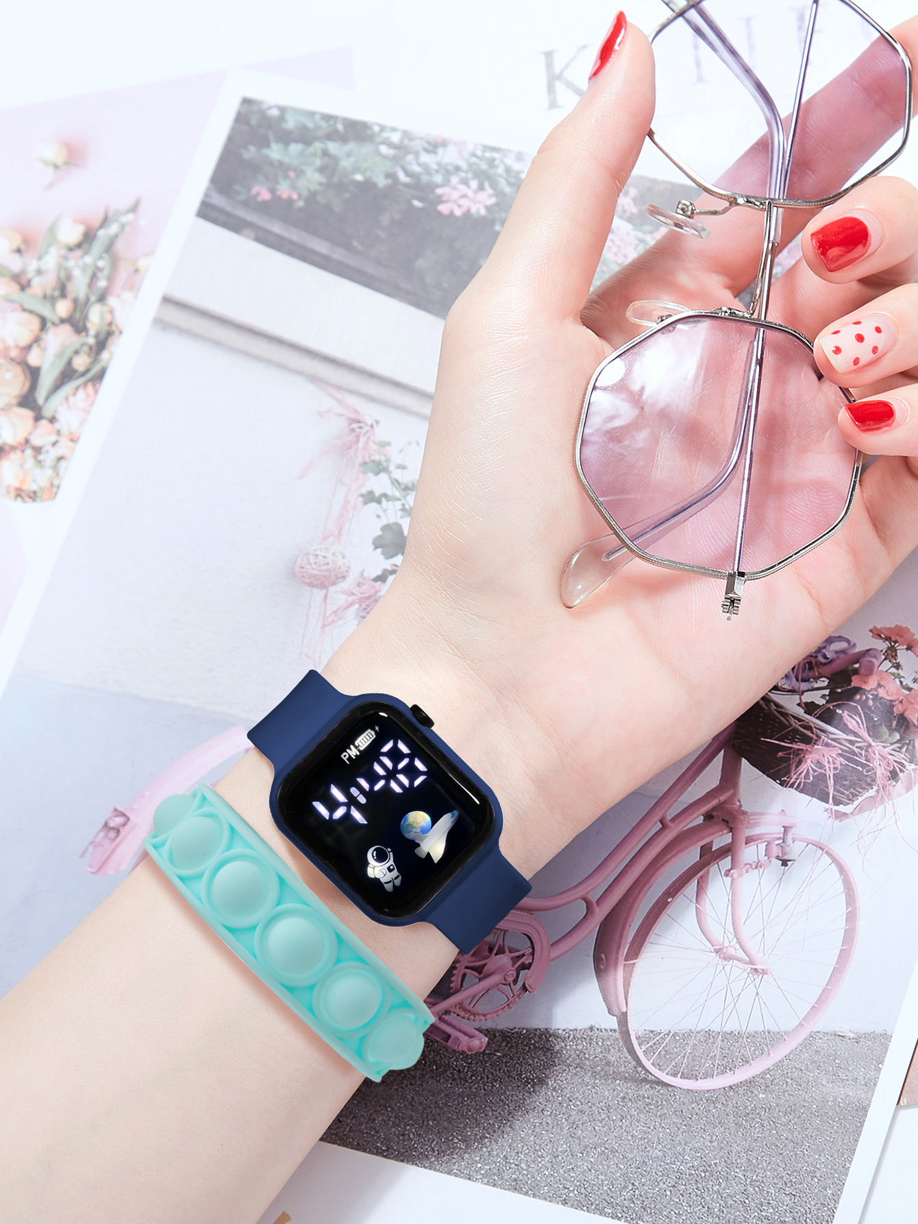 2PCS Children's Smart Watch Br - مراجعة Smartwatch Watches For Girls وسعره